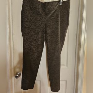 Avenue animal print dress pants